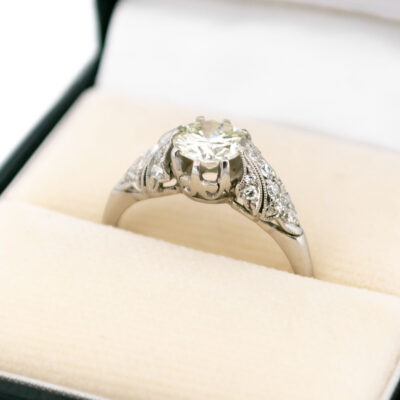 Diamond Platinum Solitaire Ring 17732-9266 Image2