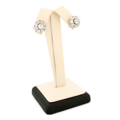 Diamond Old-Mine-Cut Diamond Old-Mine-Cut Diamond 14k Cluster Earrings 15922-8679 Image2