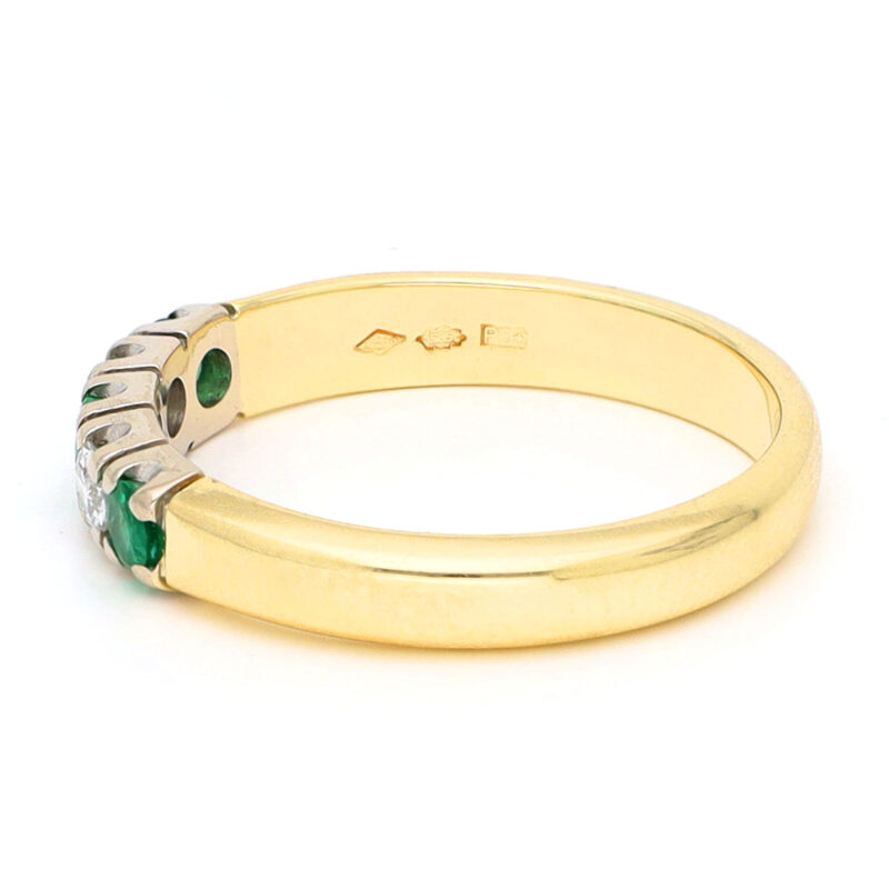 Diamond Emerald 14k Row Ring 17847-9302 Image4