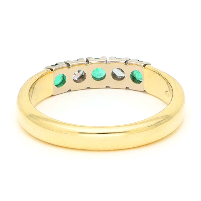 Diamond Emerald 14k Row Ring 17847-9302 Image5