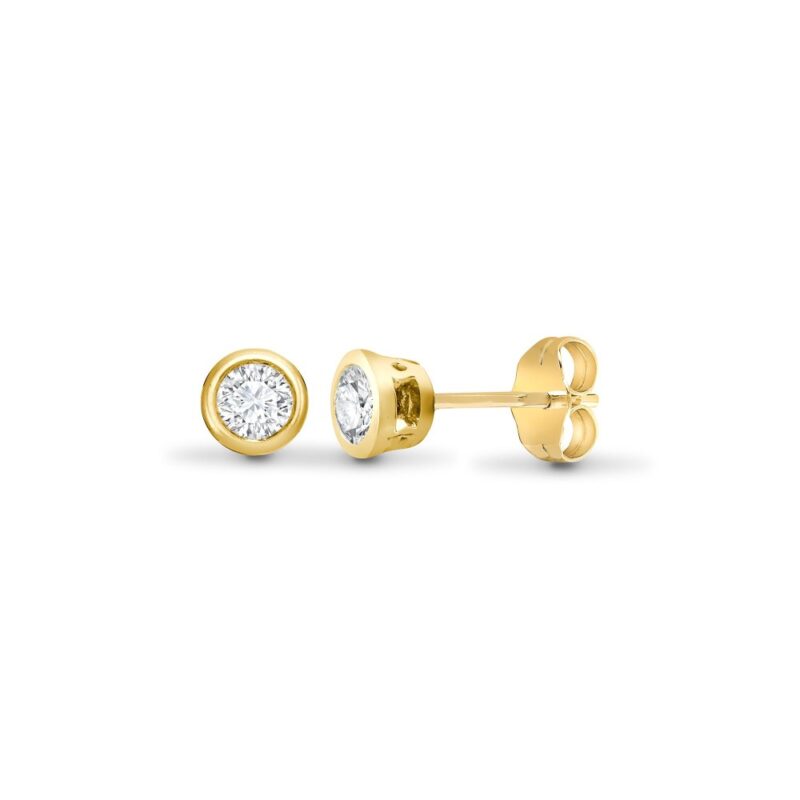 Diamond 18k Solitaire Stud Earrings 17856-9305 Image1