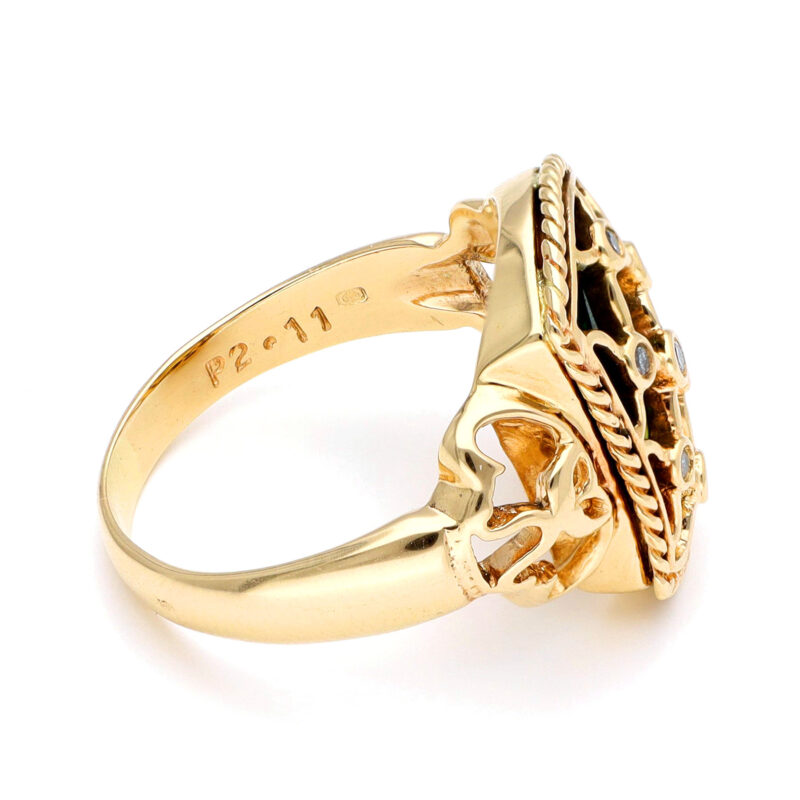 Diamond Enamel 14k Trellis Ring 17889-9324 Image3