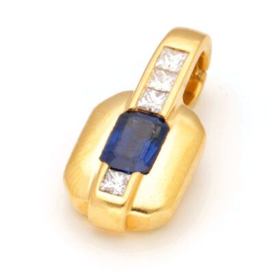Diamond Sapphire 18k Pendant 17891-9326 Image2