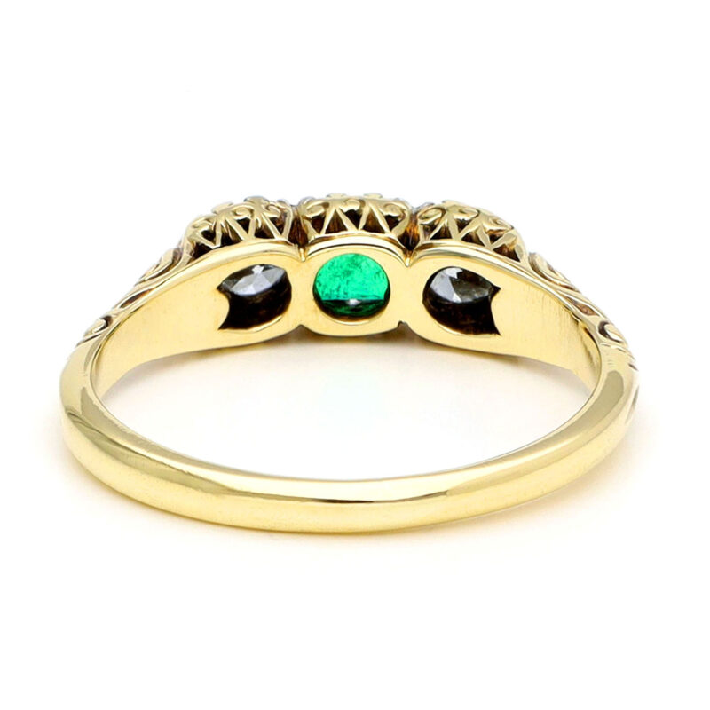 Diamond Emerald 14k Row Ring 17887-9322 Image5