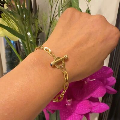 Diamond Ruby Sapphire 18k Fancy Link Bracelet 18231-9471 Image2