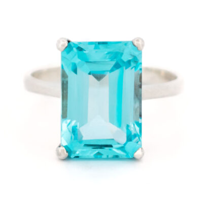 Topaz 925' Silver Solitaire Ring 18244-3387 Image1