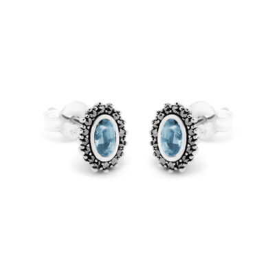 Marcasite (Pyrite) Topaz 925' Silver Cluster Earrings 18409-3472 Image1