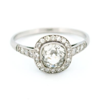 Diamond Platinum Halo Ring 13716-5094 Image1
