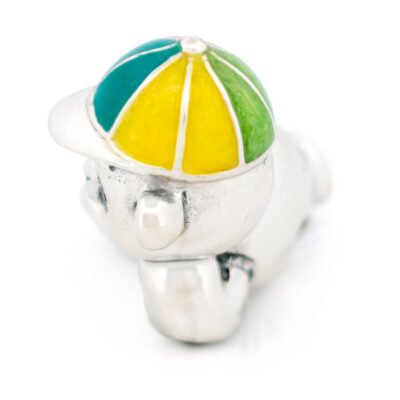 Enamel 925' Silver Bear Miniature 18524-3266 Image2