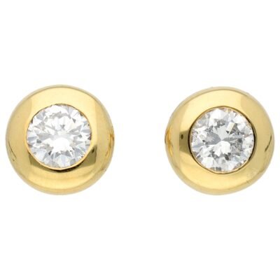 Diamond 18k Stud Earrings 18553-9554 Image1