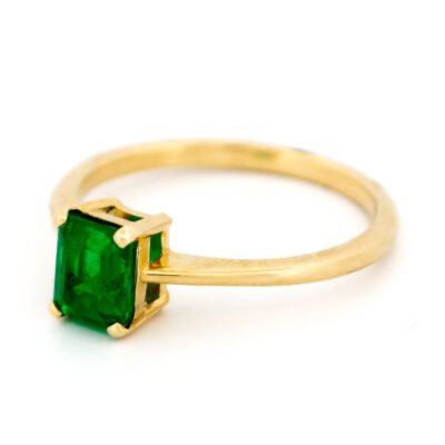 Emerald 14k Solitaire Ring 18579-9571 Image2