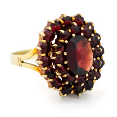 Garnet 14k Cluster Ring 18605-9594 Image2