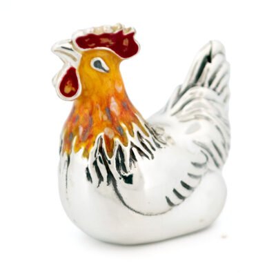 Enamel 925' Silver Hen Miniature 18452-3257 Image1