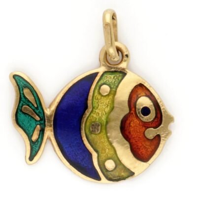 Enamel 18k Fish Pendant 18463-9523 Image1