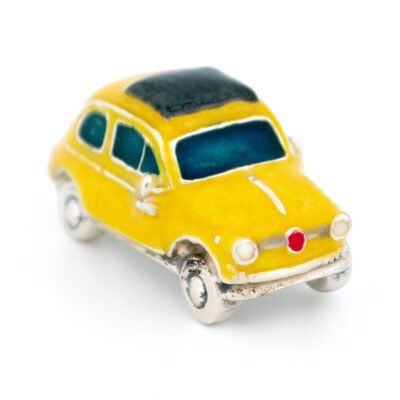Enamel 925' Silver Fiat 500 Miniature 18532-3274 Image1