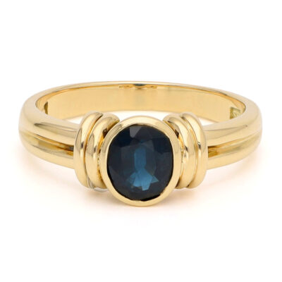 Sapphire 14k Solitaire Ring 18043-9411 Image1