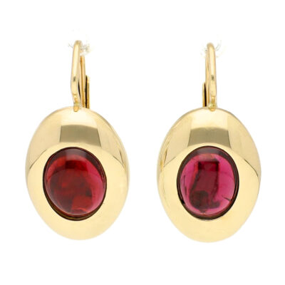 Garnet 14k Dormeuse Earrings 18121-9464 Image1
