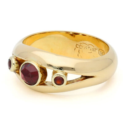 Garnet 14k Trilogy Ring 18448-9517 Image2