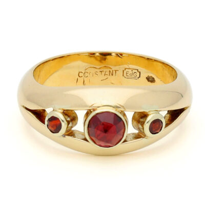 Garnet 14k Trilogy Ring 18448-9517 Image1