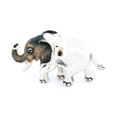 Enamel 925' Silver Elephant Miniature 18453-3258 Image2