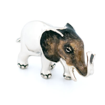 Enamel 925' Silver Elephant Miniature 18453-3258 Image1