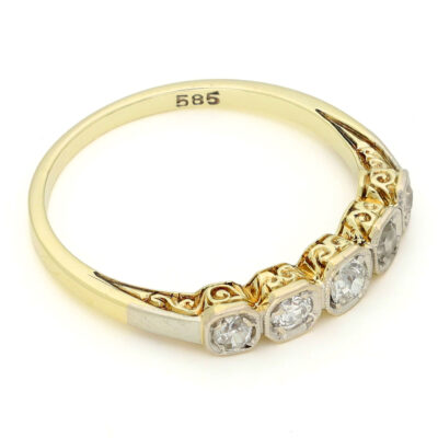 Diamond 14k Row Ring 18775-9629 Image2