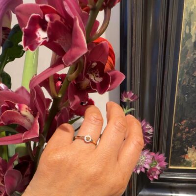 Diamond Sapphire 14k Cluster Ring 17447-9203 Image2