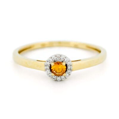 Diamond Sapphire 14k Cluster Ring 17447-9203 Image1