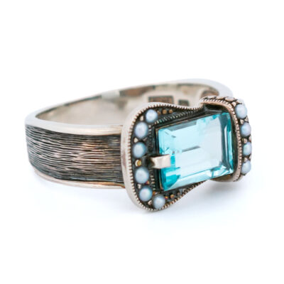 Pearl Topaz 925' Silver 