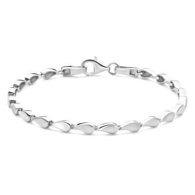 925' Silver Leaf Link Bracelet 18874-3587 Image1