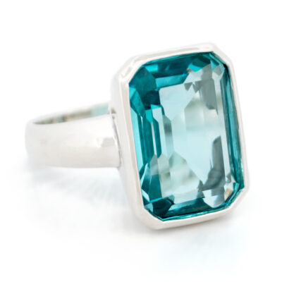 Topaz 925' Silver Solitaire Ring 19001-3705 Image2