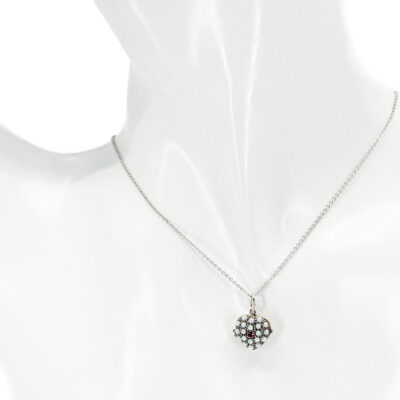 Pearl Ruby 925' Silver Heart-Shape Locket 19056-3745 Image2