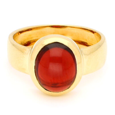 Garnet 18k Solitaire Ring 18045-9413 Image1