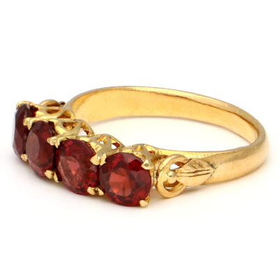 Garnet 20k Row Ring 18128-9468 Image2