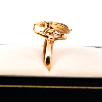 Diamond 14k Bee Insect Ring 18433-9504 Image2