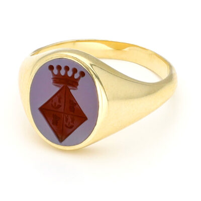 Agate 14k Armorial-Signet Ring 18503-9541 Image1