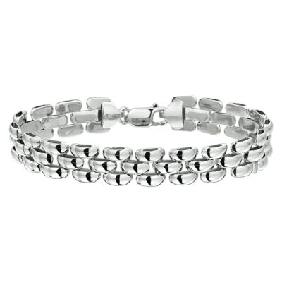 925' Silver Panther Link Bracelet 19135-3777 Image1