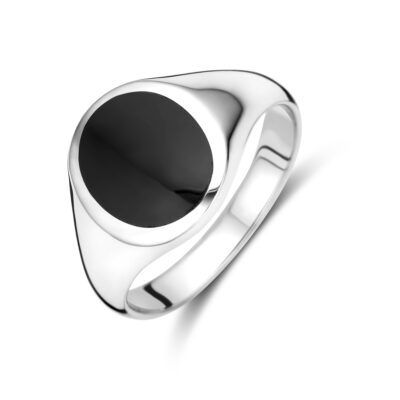 Onyx 925' Silver Signet Ring 19158-3783 Image1