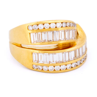 Diamond 18k Crossover Bypass  Ring 19175-9739 Image2