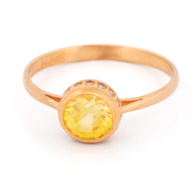 Diamond Sapphire 14k Solitaire Ring 19180-9740 Image1