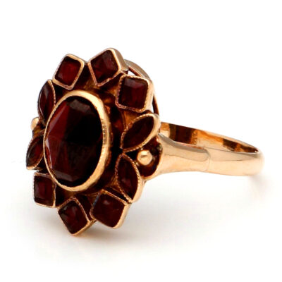 Garnet 14k Cluster Ring 19193-9745 Image2