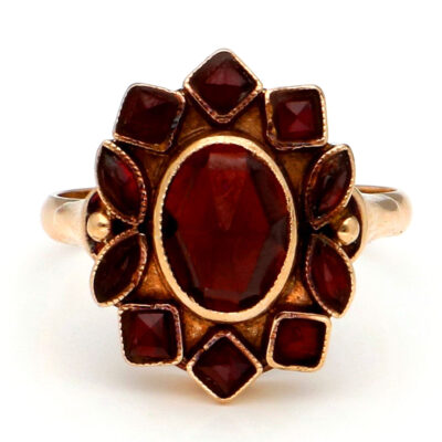Garnet 14k Cluster Ring 19193-9745 Image1