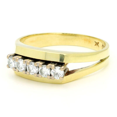 Diamond 14k Row Ring 19198-9748 Image2