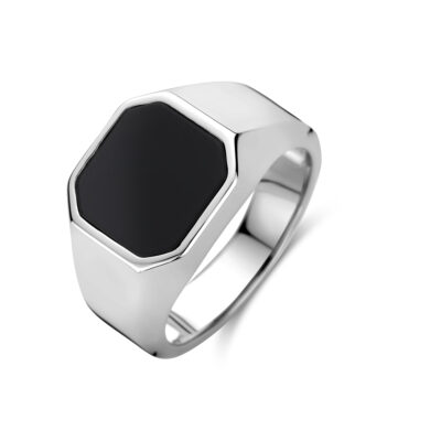 Onyx 925' Silver Signet Ring 19236-3801 Image1