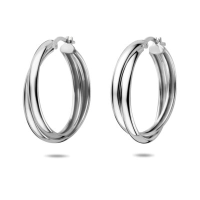 925' Silver Creole Earrings 19237-38032 Image1